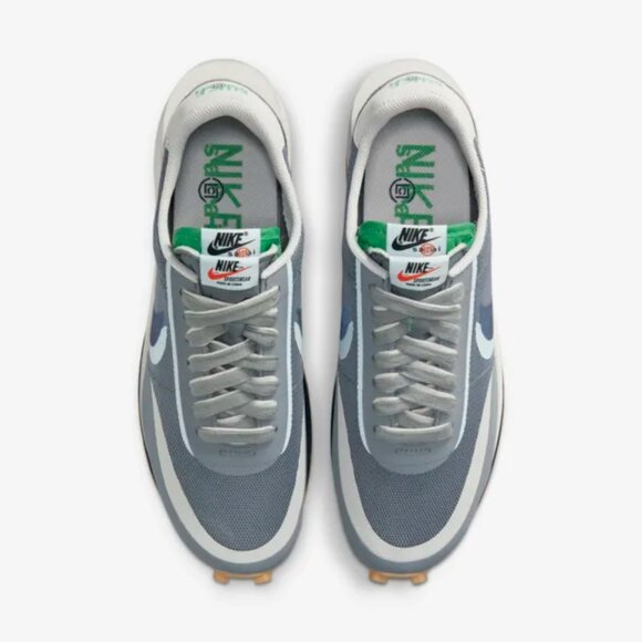 7M/8.5W - [NEW] Men's Nike LDWaffle x sacai x CLOT Shoes Grey DH3114-001 - Picture 4 of 9